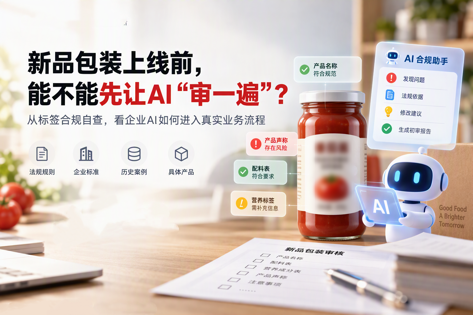 新品包装上线前，AI怎样先做一轮标签合规自查？